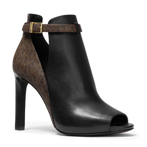 michael kors lawson open toe|michael kors lawson ankle boots.